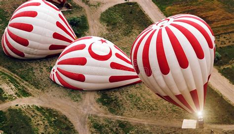 Cappadocia Turkey Hot Air Balloon Ride Stock Photo Image Of