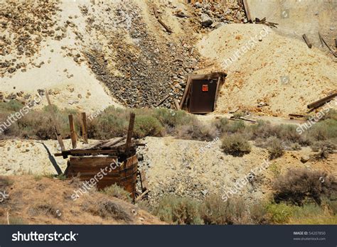 An Old Mine Shaft Entrance Just South Of Virginia City