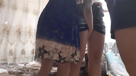 We Demonstrated Our Local Friend New Skirts And She Screwed Us