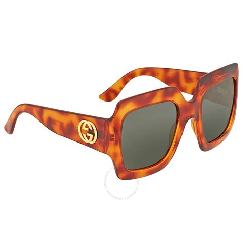 gucci oversize brown havana square sunglasses gucci sunglasses jomashop