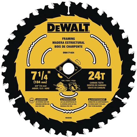 Dewalt 7 14 In Circular Saw Blades Hnt Tools