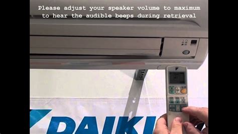 Fault diagnosis by remote controller the remote controller can receive relevant error codes from the indoor unit. Daikin RA Split System Fault Code Retrieval - YouTube