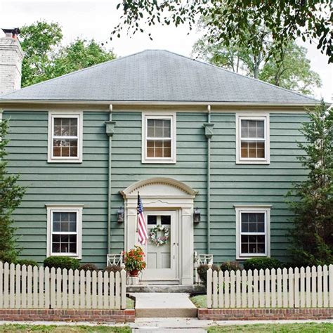 25 Inspiring Exterior House Paint Color Ideas Olive Green Exterior