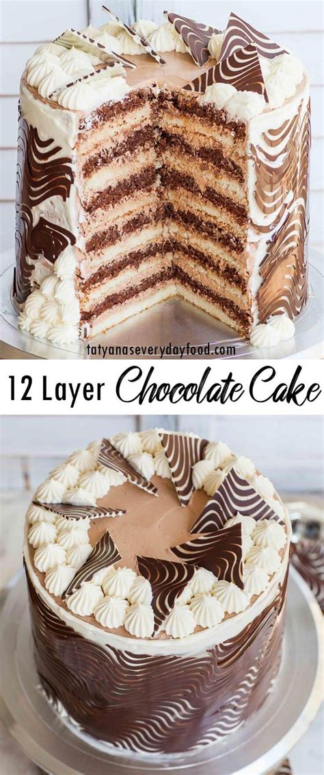 12 Layer Chocolate Cake Video Tatyanas Everyday Food