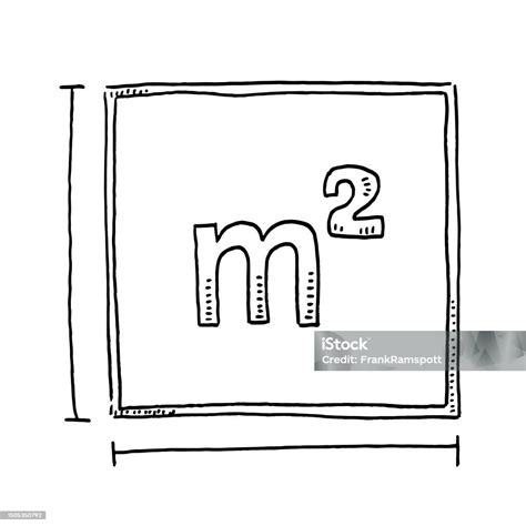 Square Meter Symbol Drawing Stock Illustration Download Image Now