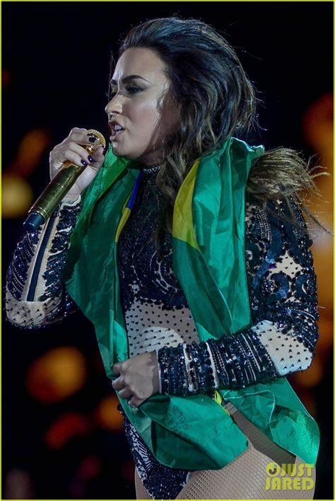Full Sized Photo Of Demi Lovato Shines At Villamix Festival In Brazil