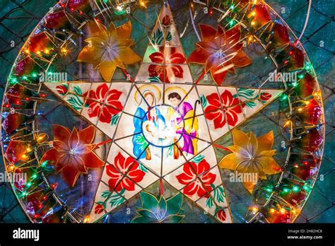 Multi Colored Parol Filipino Traditional Christmas Lanterns And