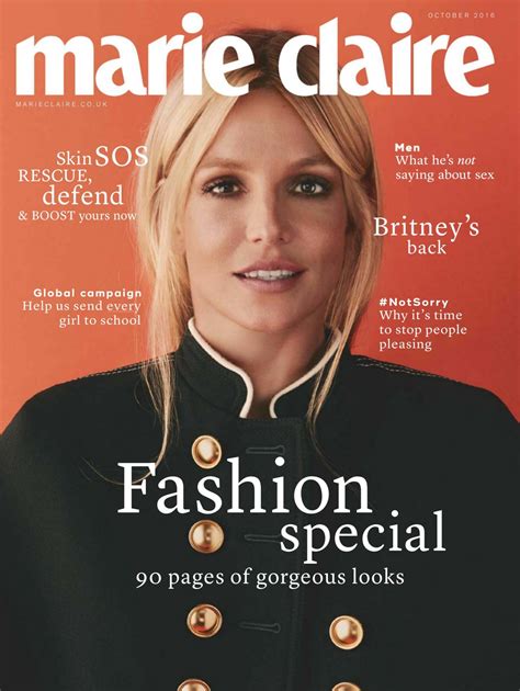 Britney Spears Marie Claire UK Magazine October 2016 Issue CelebMafia