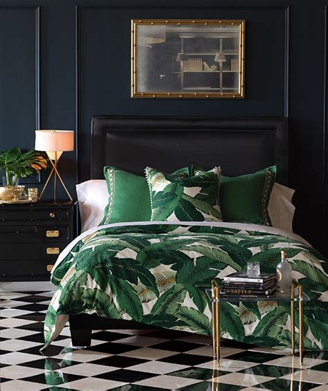 eastern accents debuts banana leaf bedding architectural digest