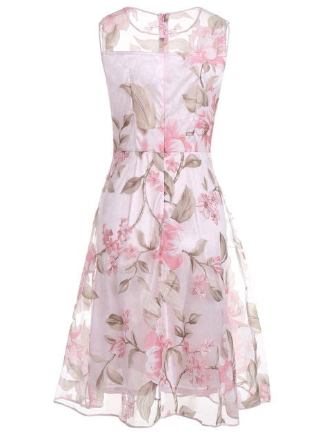 Sleeveless Floral Printed Midi Dress Pink Xl Stylizacje I Moda