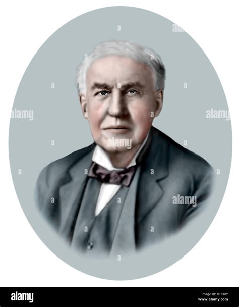 Thomas Alva Edison 1847 1931 American Inventor Businessman Stock