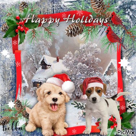 Holiday Puppies Happy Holidays Pictures Photos And Images For