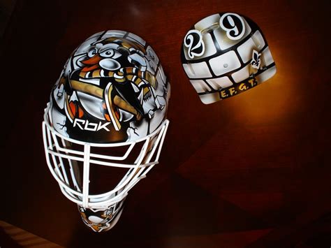And on his mask pic.twitter.com/xsh6ff3v8w. Marc-Andre Fleury's New Mask | Scribbled Noise
