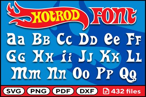 Hot Road Font Svg Png Pdf Dxf Graphic By Fromporto · Creative Fabrica