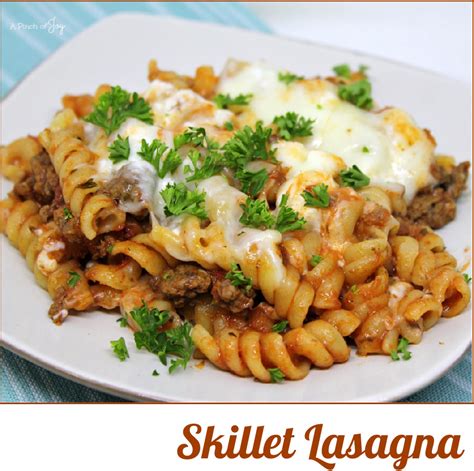 Skillet Lasagna A Pinch Of Joy