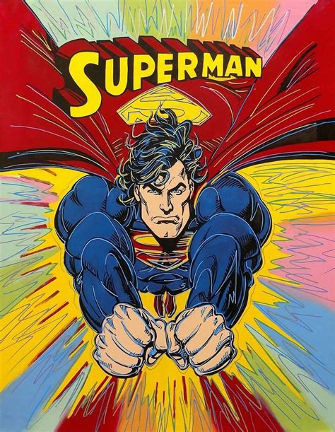 Steve Kaufman Superman Burst At 1stdibs Steve Kaufman Superman