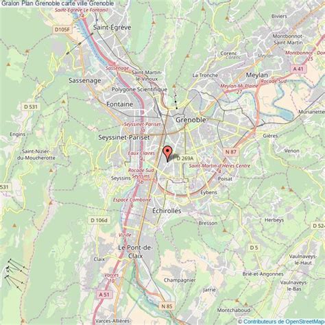 Plan Grenoble Carte Ville Grenoble