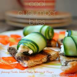 Cool Cucumber Bite Appetizer Recipe Featuring Martha Stewart Collection