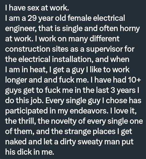 pervconfession on twitter she loves fucking her coworkers after work