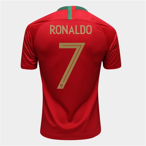 Conta oficial das seleções nacionais de futebol, futsal e futebol de praia the official account of the portuguese national team. Camisa Seleção Portugal Home 2018 n° 7 Ronaldo - Torcedor ...