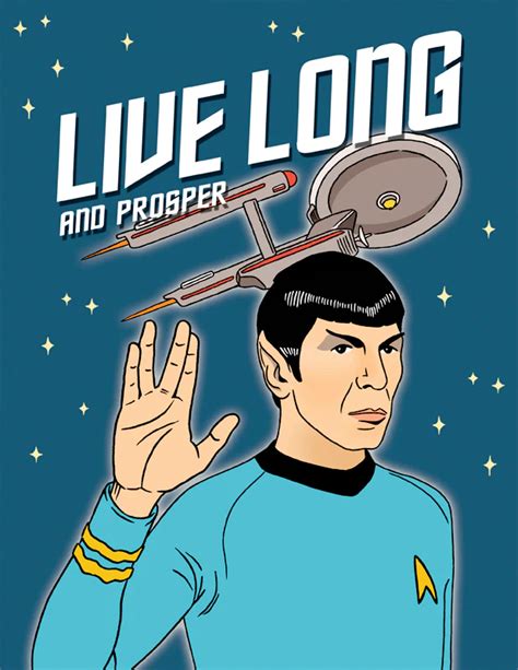 Live Long And Prosper Spock Card