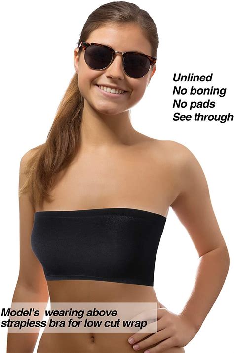 Womens Plain Strapless Boob Tube Bandeau Crop Stretch Vest Top Bralet Bra Ebay