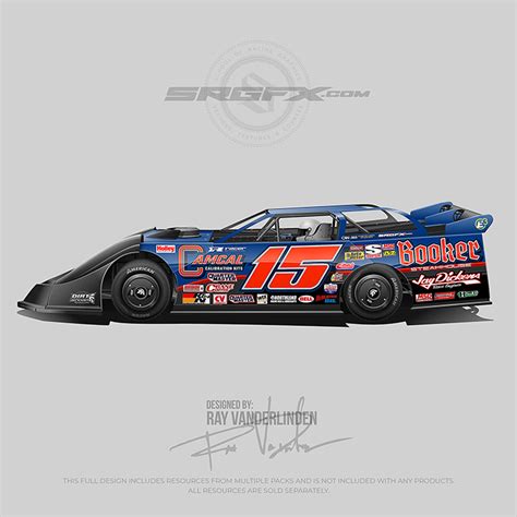 Booker Steak House 2020 Dirt Late Model School Of Racing Graphics