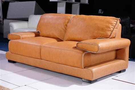 Mural Of Orange Leather Couch Furniture Leather Couch Furniture