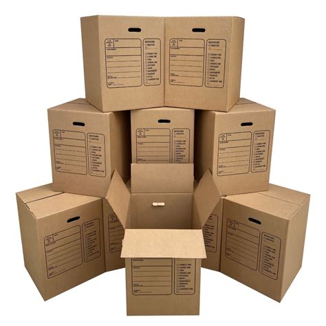 uboxes corrugated moving boxes with handles 10 premium large 18 x 18 x 24
