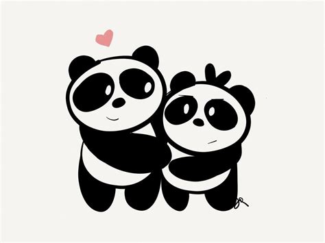 All You Need Is Love Pandas Cute Panda Wallpaper Panda Drawing