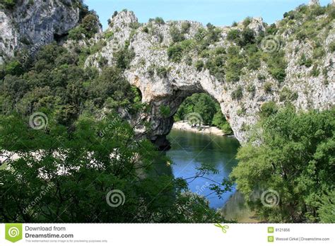 Pont D Arc A Natural Arch Bridge In France Royalty Free