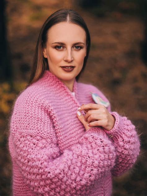 Mohair Sweater Fluffy Pink сardigan Clothing Womens Oversize Etsy