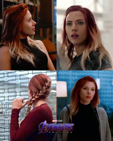 love her hair in avengers endgame 😍 follow also the drawing women … dark red hair red to