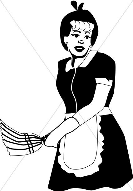 Maid Clipart Black And White 10 Free Cliparts Download Images On Clipground 2023