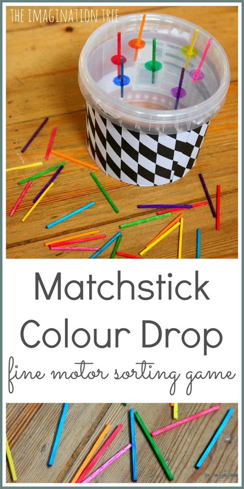 Matchstick Colour Sorting Fine Motor Toy The Imagination Tree Motor