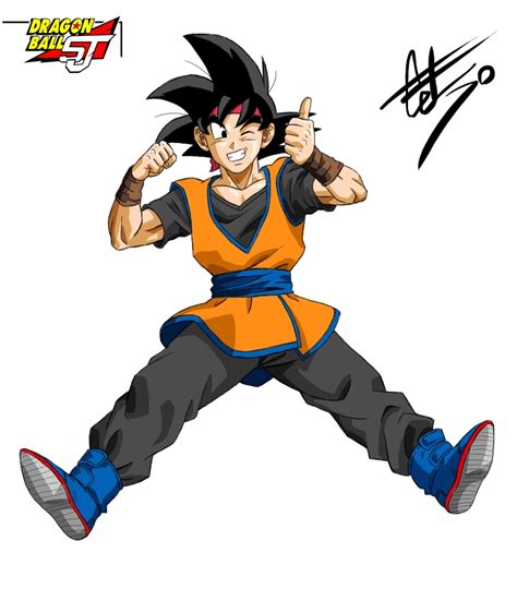 , aunke ya sabes k a mi gt no me dice mucho , pero el dibujo estupendo. Goku Jr - Dragon Ball Shin Jidai by celsohenrique on ...