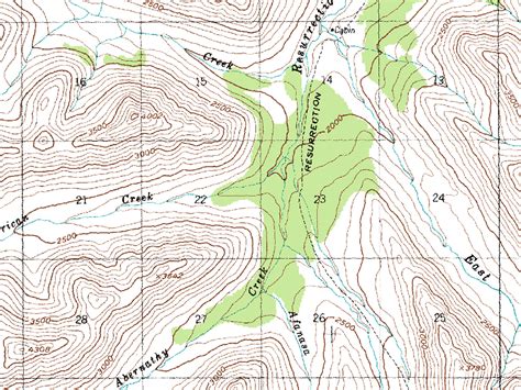 Topographic Map Of A Mountain World Map