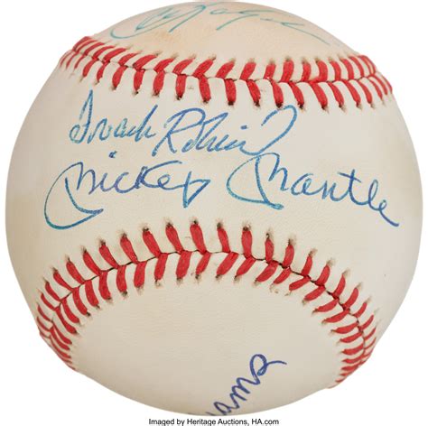 Winning a triple crown is one of the most difficult feats in baseball, as a player has to lead either the american league or national league in batting average, home runs and rbis. Triple Crown Winners Multi Signed Baseball (4 Signatures ...