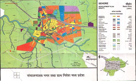 Sehore Master Development Plan Map Draft Pdf Download Master Plans India