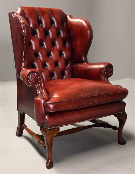 Simply browse an extensive selection of the best leather armchairs and filter by best match or price to find one that suits you! Pair of Early 20th Century Georgian Style Red Leather Wing ...