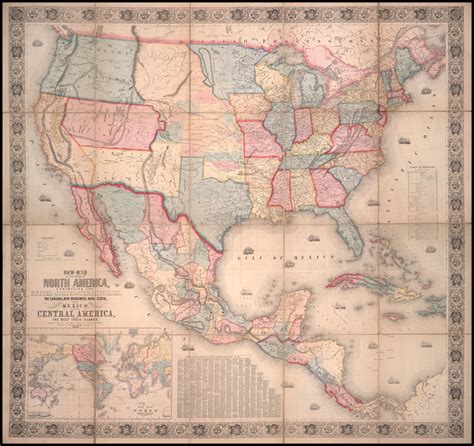 New Map Of That Portion Of North America Exhibiting The United States