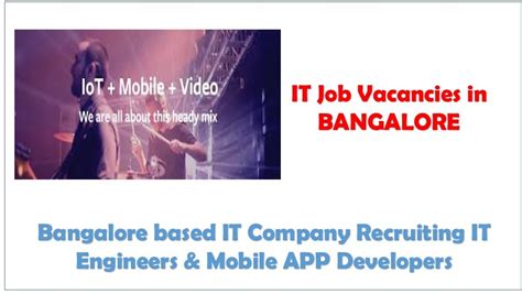 A rise in mobile application development in bangalore has been seen in recent years, which has been fulfilled by the top app development companies in bangalore. Job Opening for IT Engineers & Mobile APP Developers in ...