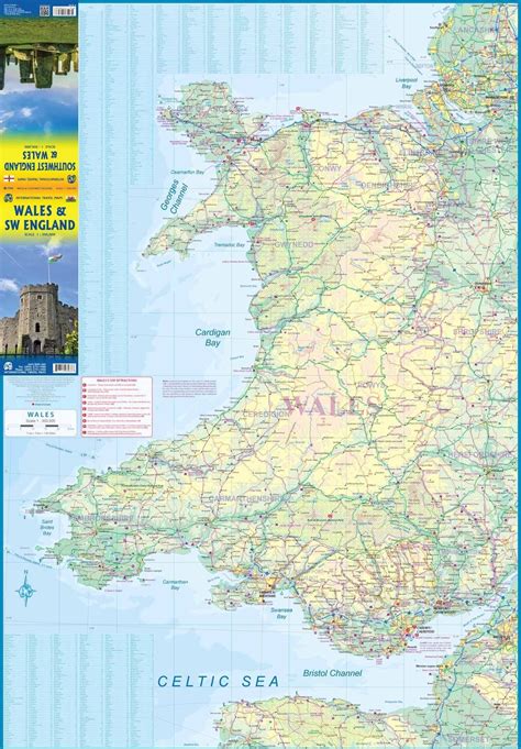 Carte De Voyage Pays De Galles And Angleterre Sud Ouest Itm La