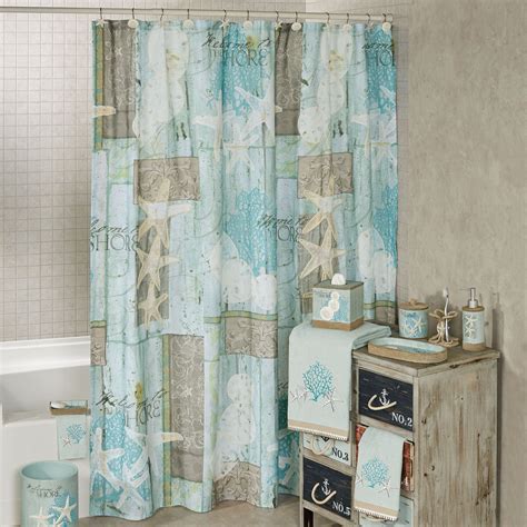 Beachcomber Coastal Shower Curtain In 2021 Coastal Shower Curtain