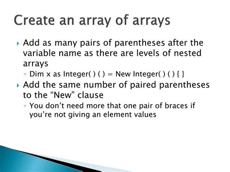 Ppt Arrays Powerpoint Presentation Free Download Id2866544