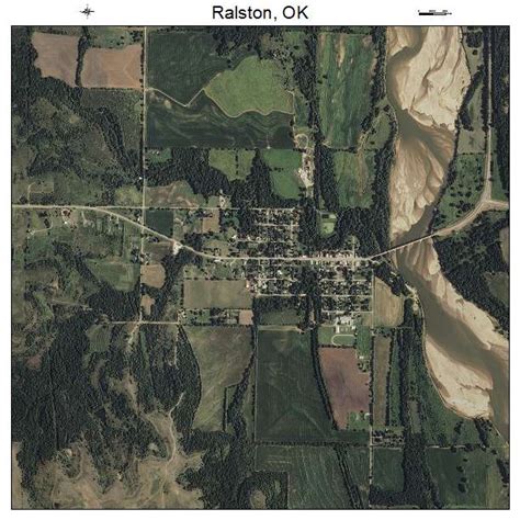 Aerial Photography Map Of Ralston Ok Oklahoma