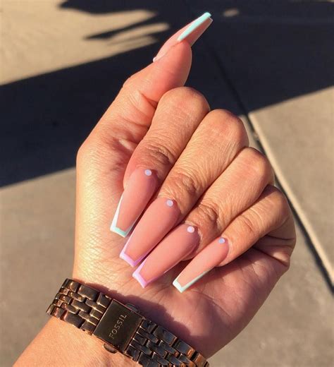 french tip coffin nails the hottest trend in nail art