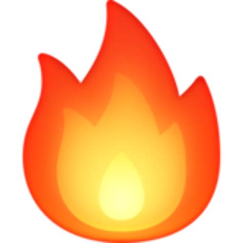 Cartoon Fire Flames Emoji Png Transparent Images