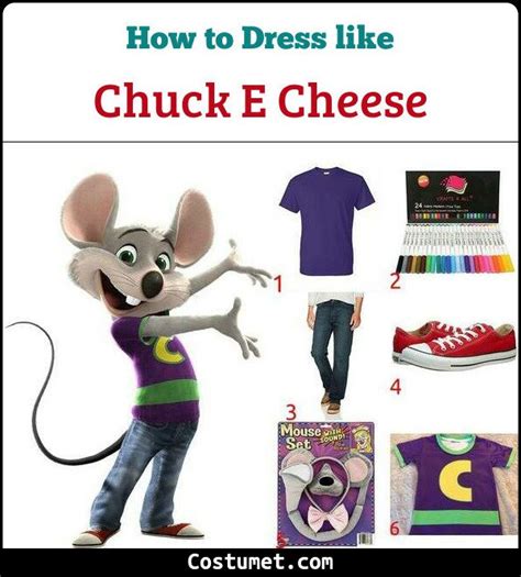 Chuck E Cheese Costume For Cosplay And Halloween 2023 Chuck E Cheese