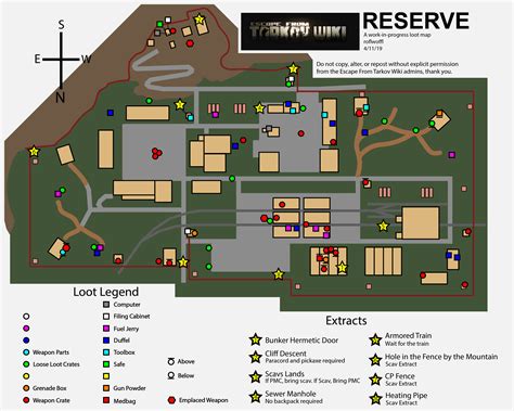 Escape From Tarkov Reserve Map Guide Gamepur Gambaran